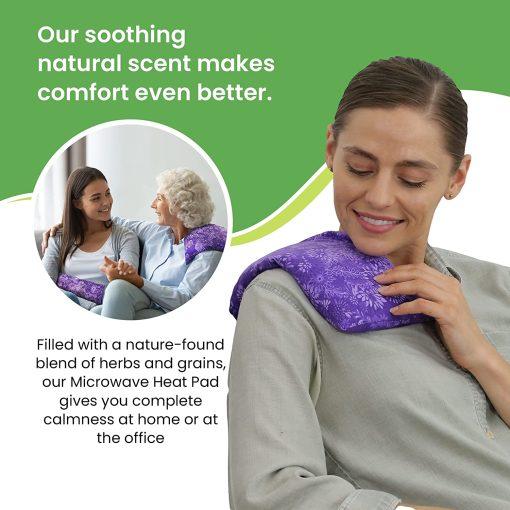 Nature Creation Herbal Heating Pad Microwavable for pain relief and relaxation.