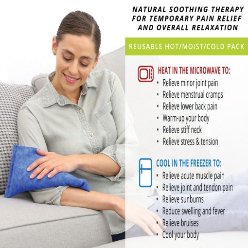 Nature Creation Basic Heating Pad. Color: Blue Marble Unscented