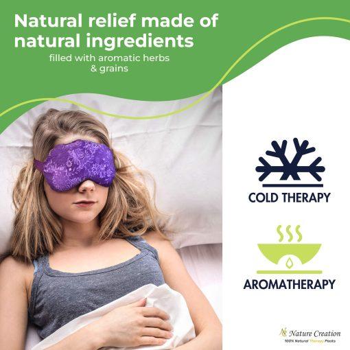Lavender Eye Mask for Natural relief and relaxation - Nature Creation