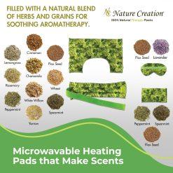 Nature Creation's Full Treatment Set - A collection of 4 herbal microwave heating pads & cold packs infused with soothing herbal aroma. Relieve discomfort and promote relaxation effortlessly.