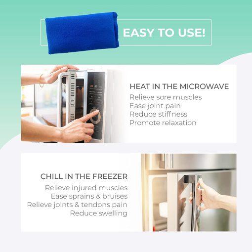 My Heating Pad Basic Microwave Heating Pad Blue