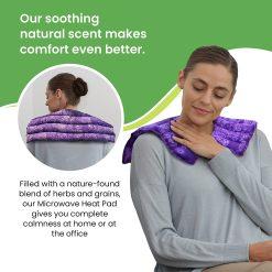 Microwavable Neck and Shoulder Wrap - Neck Heating Pad, Neck and Shoulder Relaxer, Portable Heating Pad, Large Heating Pad - Neck Wrap Microwavable