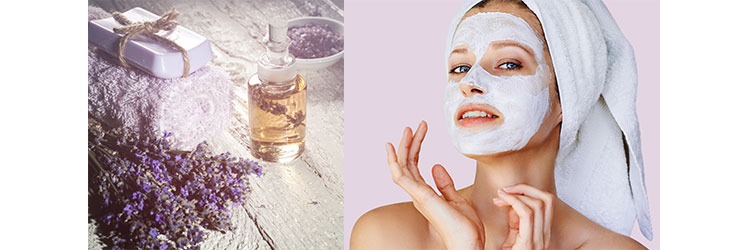 Lavender face mask