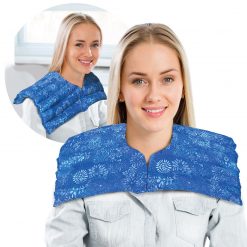 Nature Creation Upper Body Heating Pad Blue Flowers