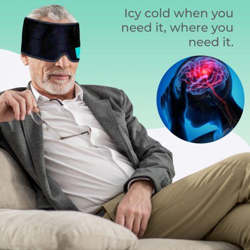 Cold pack for headaches and migraines.