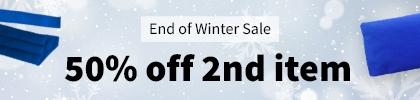 End of winter sale - 50% off 2nd item