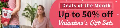 Deals of the month - Up to 50% off Valentine's gift sets