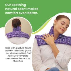 Microwavable Neck and Shoulder Wrap - Neck Heating Pad, Neck and Shoulder Relaxer, Portable Heating Pad, Large Heating Pad - Neck Wrap Microwavable