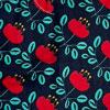 #147 PK08 Red Flowers Black BG