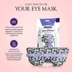 Hot Pocket'sLavender Eye Mask - 2 ways to use your eye mask - Cold application & Aromatic application.