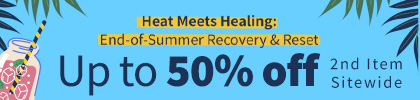 Heat Meets Healing: End-of-summer recovery & reset - up to 50% off 2nd item sitewide